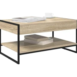 vidaXL Mesa de Café Sonoma 80 x 50 x 40 cm Madera contrachapada Roble Sonoma Best