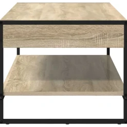 vidaXL Mesa de Café Sonoma 80 x 50 x 40 cm Madera contrachapada Roble Sonoma Best