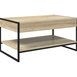 vidaXL Mesa de Café Sonoma 80 x 50 x 40 cm Madera contrachapada Roble Sonoma Best