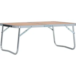 vidaXL Mesa de camping plegable aluminio marrón 60x40 cm Marr&oacute;n Best