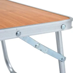 vidaXL Mesa de camping plegable aluminio marrón 60x40 cm Marr&oacute;n Best