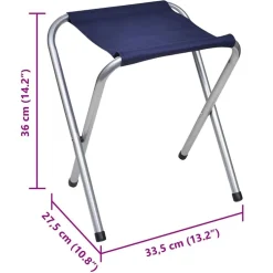 vidaXL Mesa de camping plegable ajustable con 4 taburetes 120x60 cm Online
