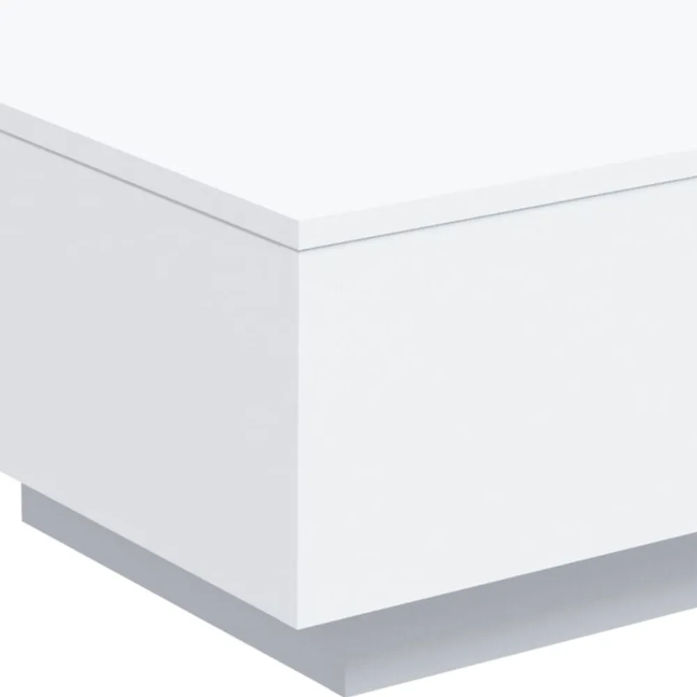 vidaXL Mesas-Mesa de centro con luces LED 55x55x31 cm
