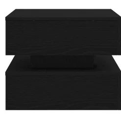 vidaXL Mesas-Mesa de centro con luces LED 50x50x40 cm