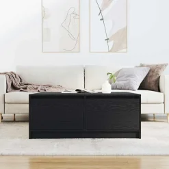 vidaXL Mesas-Mesa de centro con cajones 100x100x40 cm