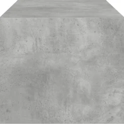 vidaXL Mesa de centro con puertas de vidrio grs hormigón 102x50x42 cm Gris hormigón Online