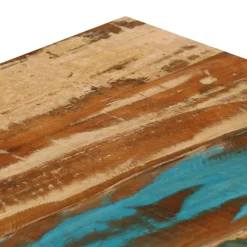 vidaXL Mesas-Mesa de centro de madera maciza reciclada y acero 100x50x35 cm