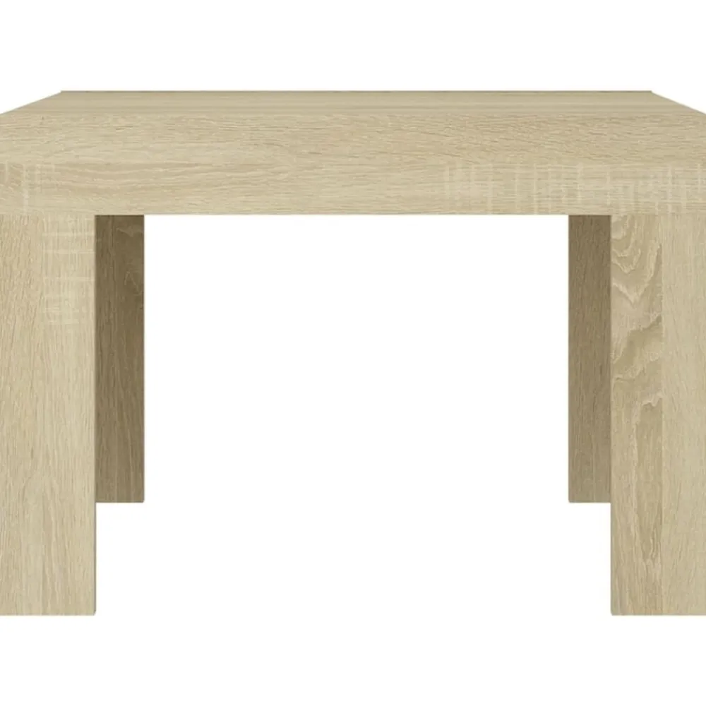 vidaXL Mesa de centro de madera contrachapada color roble 50x50x35 cm Roble Sonoma Best