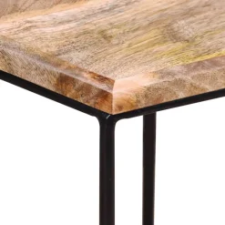 vidaXL Mesa de centro de madera maciza de mango 56x48x40 cm Best