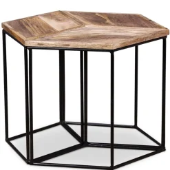 vidaXL Mesa de centro de madera maciza de mango 56x48x40 cm Best