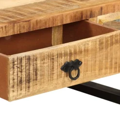 vidaXL Mesas-Mesa de centro de madera maciza de mango 110x50x38 cm