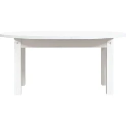 vidaXL Mesa de centro de madera maciza de pino 80x40x35 cm Blanco Online
