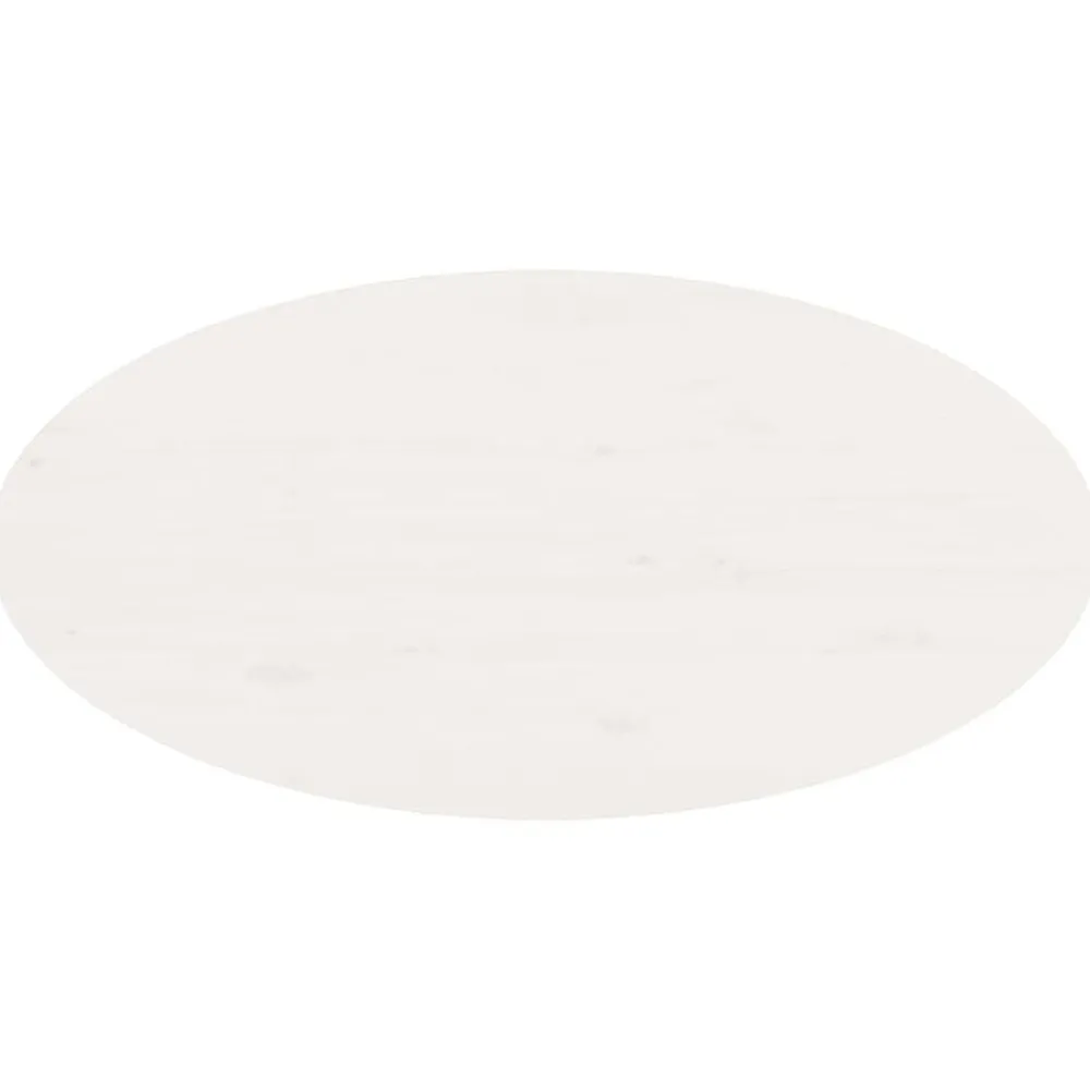 vidaXL Mesa de centro de madera maciza de pino 80x40x35 cm Blanco Online
