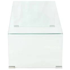 vidaXL Mesas-Mesa de centro de vidrio templado transparente 98x45x30 cm