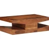 vidaXL Mesa de centro de madera maciza 90x60x30 cm acacia Hot