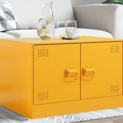 vidaXL Mesas-Mesa de centro de acero 67x50x44 cm