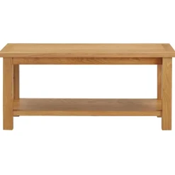 vidaXL Mesas-Mesa de centro de madera maciza de roble 90x45x40cm