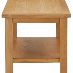 vidaXL Mesas-Mesa de centro de madera maciza de roble 90x45x40cm