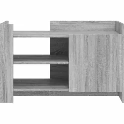 vidaXL Mesas-Mesa de centro de madera de ingeniería 80x50x50 cm