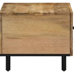 vidaXL Mesas-Mesa de centro de madera maciza de mango 80x50x40 cm