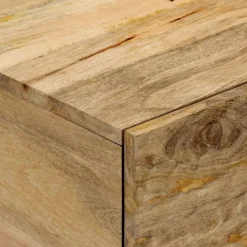 vidaXL Mesas-Mesa de centro de madera maciza de mango 80x50x40 cm