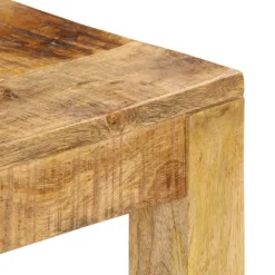 vidaXL Mesa de centro de madera maciza de mango 80x80x40 cm