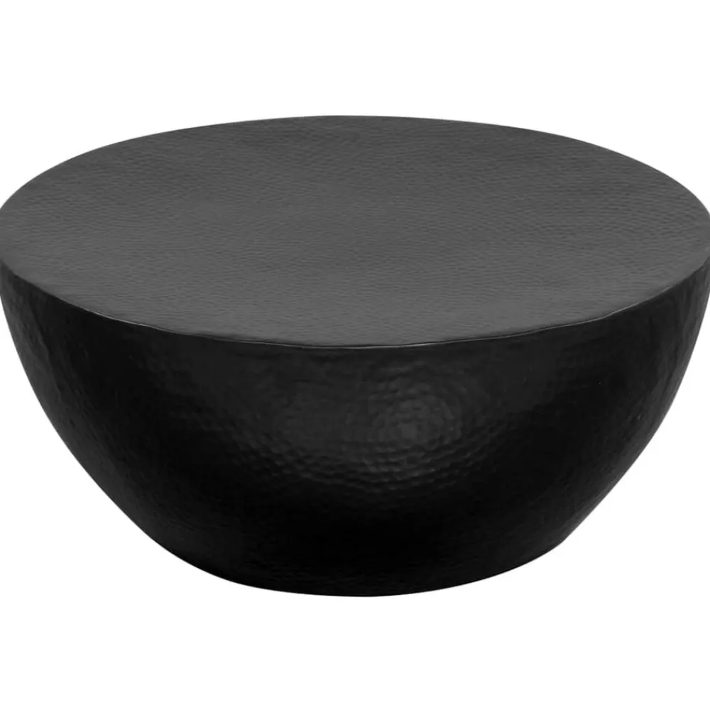 vidaXL Mesas-Mesa de centro de aluminio martillado 70x30 cm