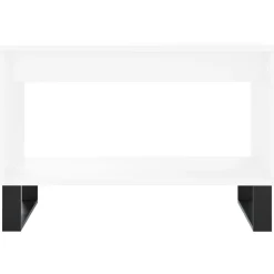 vidaXL Mesas-Mesa de centro madera de ingeniería blanca 60x50x40 cm