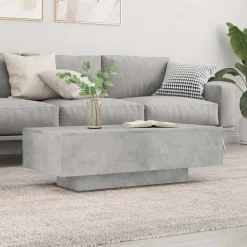 vidaXL Mesa de centro madera de ingeniería gris hormigón 100x49,5x31cm Gris hormig&oacute;n Online