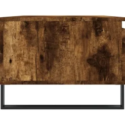 vidaXL Mesa de centro madera contrachapada 90x50x36,5 cm Roble ahumado New