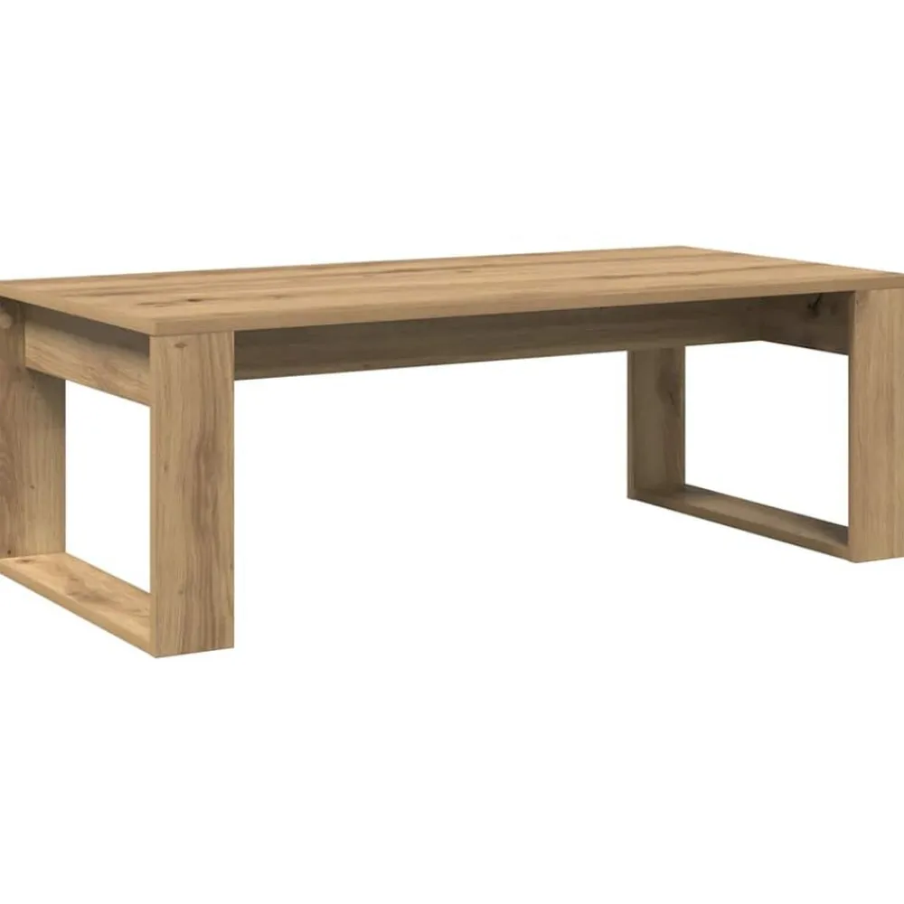 vidaXL Mesa de centro madera de ingeniería 102x50x35 cm Roble artisan Sale