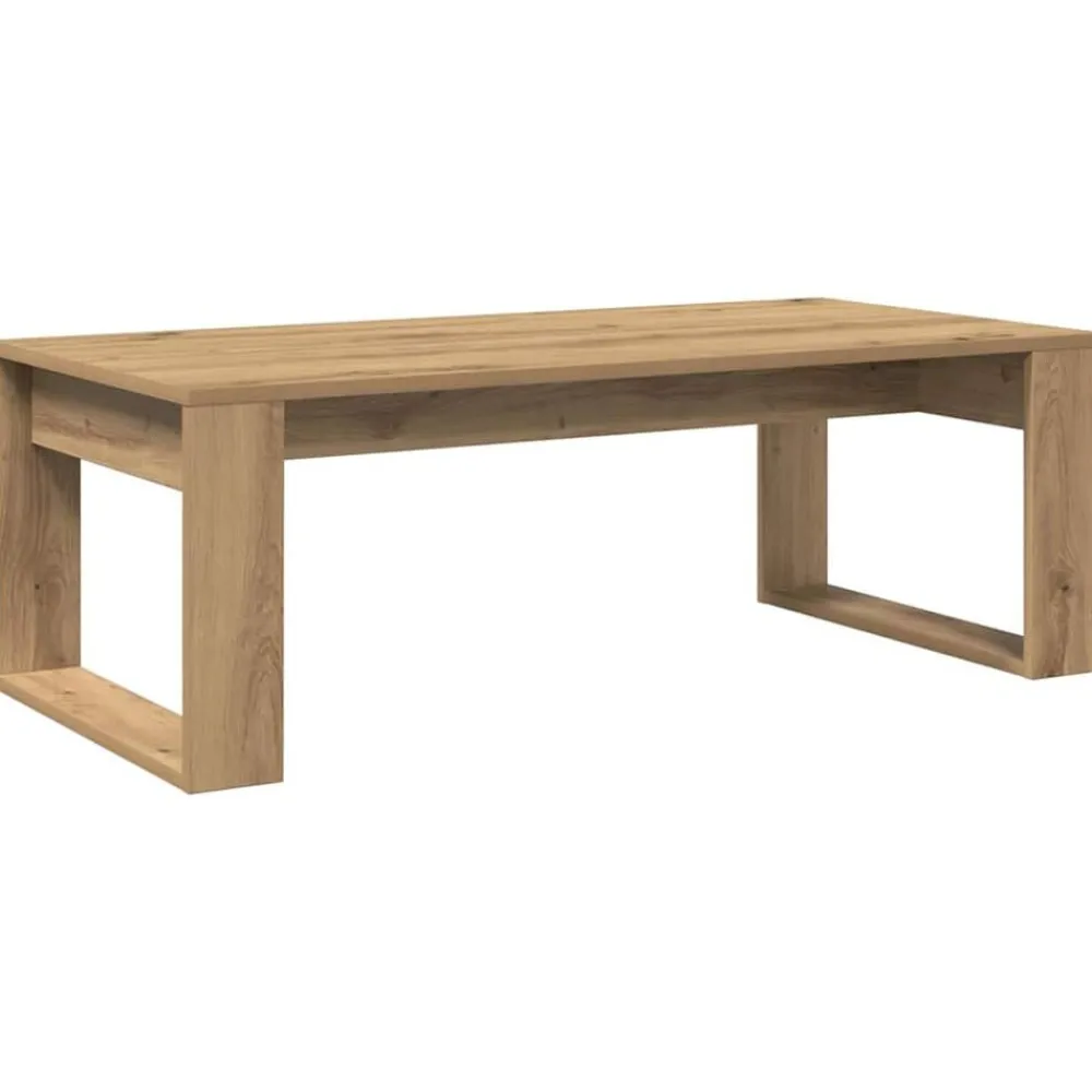 vidaXL Mesa de centro madera de ingeniería 102x50x35 cm Roble artisan Sale