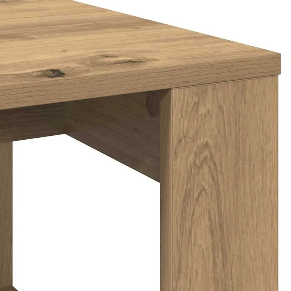 vidaXL Mesa de centro madera de ingeniería 102x50x35 cm Roble artisan Sale
