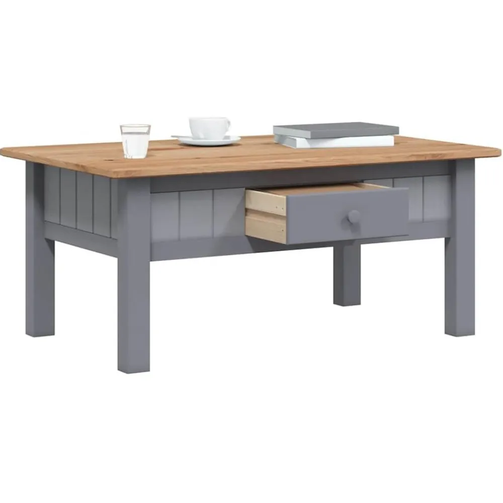 vidaXL Mesas-Mesa de centro madera de pino estilo Panamá 100x60x43,5 cm