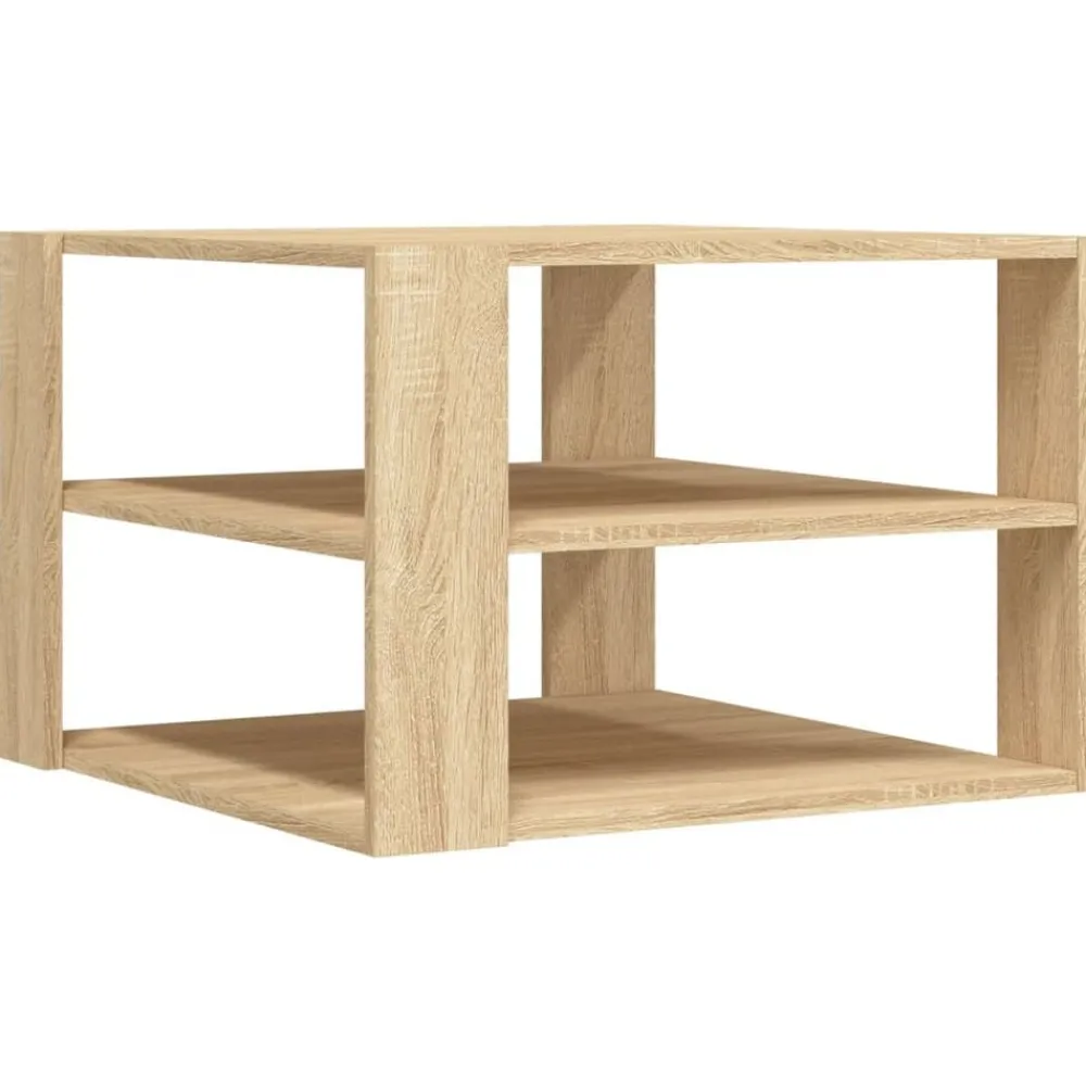 vidaXL Mesas-Mesa de centro madera de ingeniería 58x58x40cm