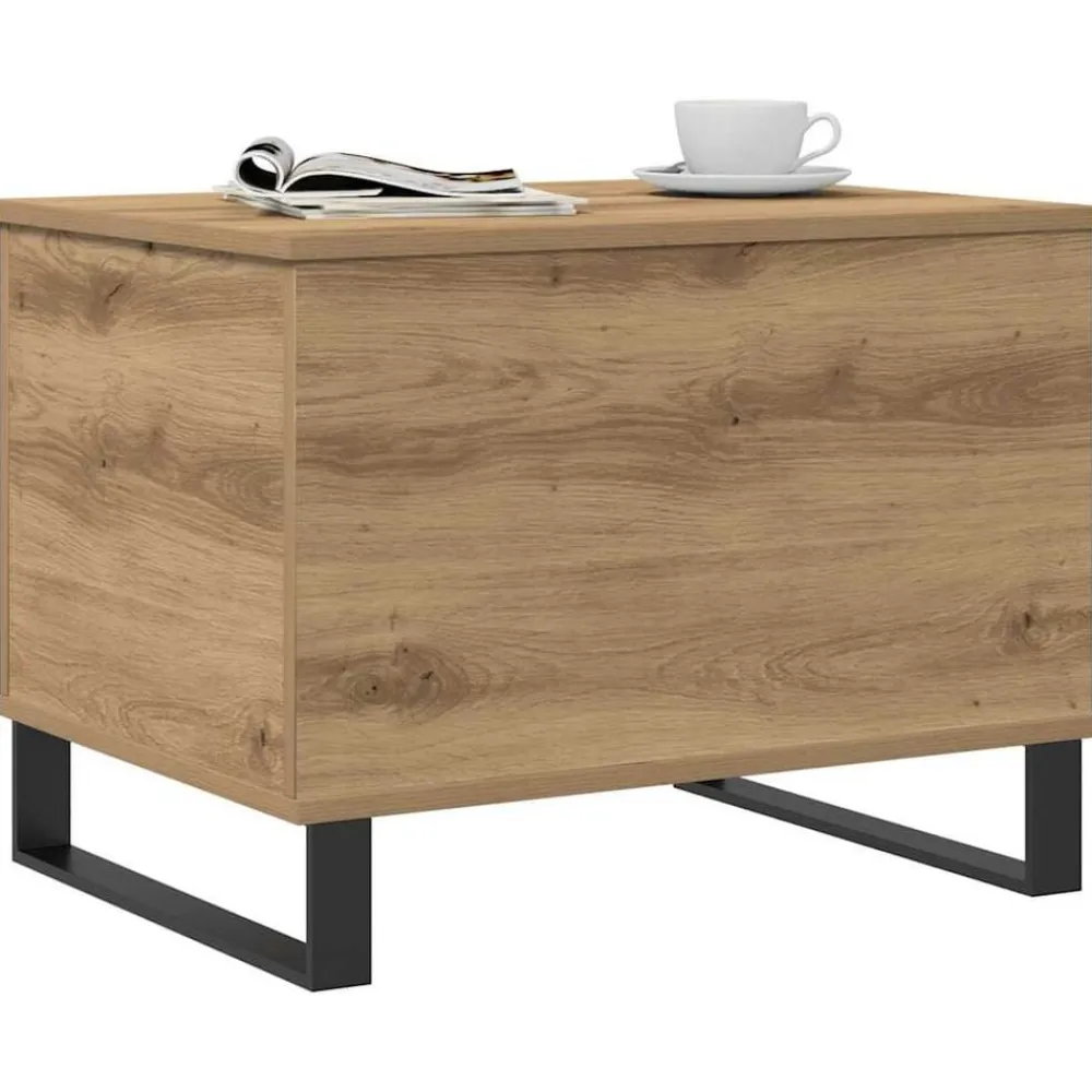 vidaXL Mesas-Mesa de centro madera de ingeniería 60x44,5x45 cm