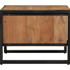 vidaXL Mesa de centro madera maciza de acacia 70x50x38 cm Marr&oacute;n Clearance