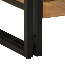 vidaXL Mesa de centro madera maciza de acacia 70x50x38 cm Marr&oacute;n Clearance