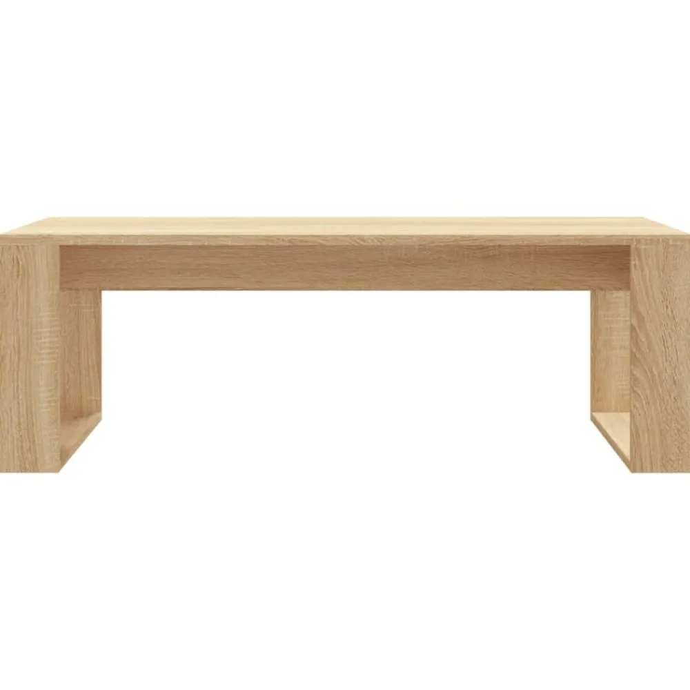 vidaXL Mesa de centro madera de ingeniería 102x50x35 cm Roble Sonoma Best
