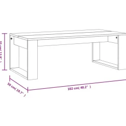 vidaXL Mesa de centro madera de ingeniería 102x50x35 cm Roble Sonoma Best