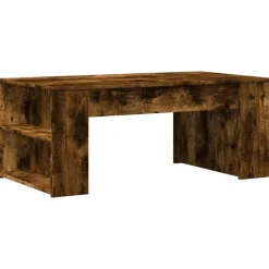 vidaXL Mesa de centro madera de ingeniería 102x55x42 cm Roble ahumado Online