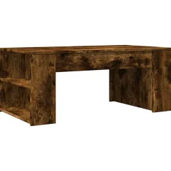 vidaXL Mesa de centro madera de ingeniería 102x55x42 cm Roble ahumado Online