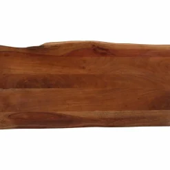 vidaXL Mesa de centro madera maciza de acacia marrón miel 110x55x40 cm Marrón miel