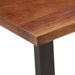 vidaXL Mesa de centro madera maciza de acacia marrón miel 110x55x40 cm Marrón miel