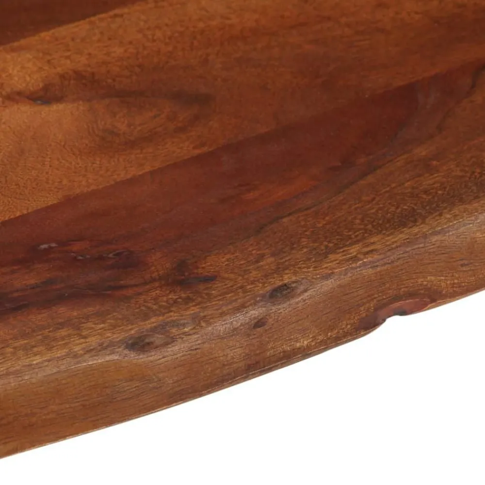 vidaXL Mesa de centro madera maciza de acacia marrón miel 110x55x40 cm Marrón miel