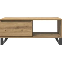 vidaXL Mesa de centro madera de ingeniería 90x50x36,5 cm Roble artisan Clearance