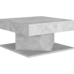 vidaXL Mesa de centro madera contrachapada gris hormigón 57x57x30 cm Gris hormig&oacute;n Best