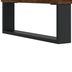 vidaXL Mesa de centro madera contrachapada roble marrón 60x44,5x45 cm Marr&oacute;n roble Best