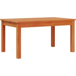 vidaXL Mesas-Mesa de centro madera maciza de pino marrón cera 80x50x40 cm