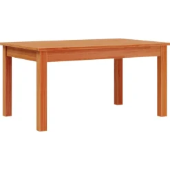 vidaXL Mesas-Mesa de centro madera maciza de pino marrón cera 80x50x40 cm